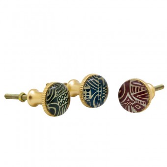 Bouton de porte Etnik Lot de 3 modèles assortis