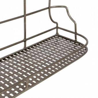 Manufacture - Etagère 3 bocaux gris zinc