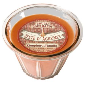 Bougie gourmande parfumée en pot de confiture