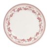 Assiette plate - Faustine bordeaux
