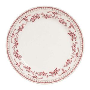 Assiette plate - Faustine bordeaux