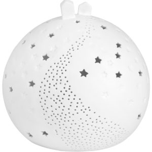 Boule lumineuse porcelaine 16 cm