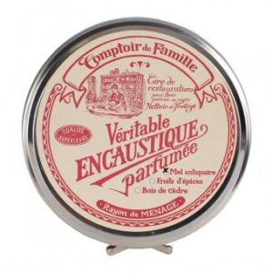 Cire en boite métal miel antiquaire 250 ml