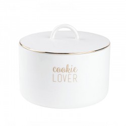 Boite ronde porcelaine "Cookie lover"