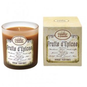 Bougie parfumée 140 gr Fruits d'épices