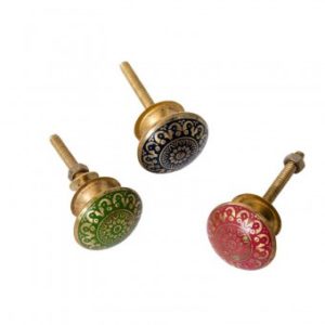 Bouton métal doré orientaux