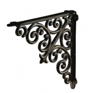 Console pour étagères volutes 25 cm Lot de 2