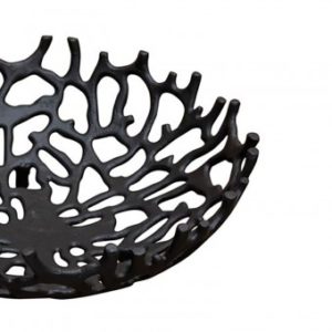 Corbeille alu corail noir