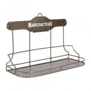 Etagère 3 bocaux  gris zinc "La Manufacture"