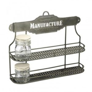 Etagère à épices  gris zinc