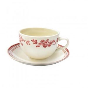 Tasse à thé avec soucoupe Lot de 2 -Faustine