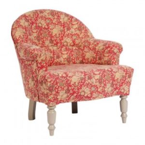 Fauteuil Crapaud Margot fleuri