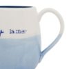 Lot de 4 mugs en faïence bleus "Mer" 50 cl