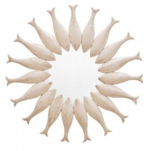 Miroir poissons rond 84,5 cm