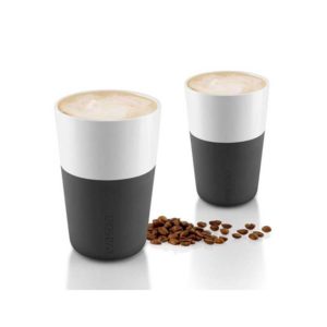 Gobelets café latte en porcelaine lot de 2