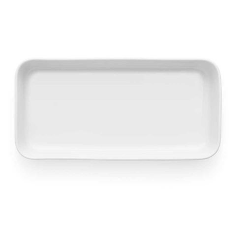 Plat rectangulaire porcelaine blanche – Image 4