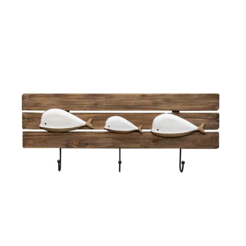 Porte manteau baleines blanches