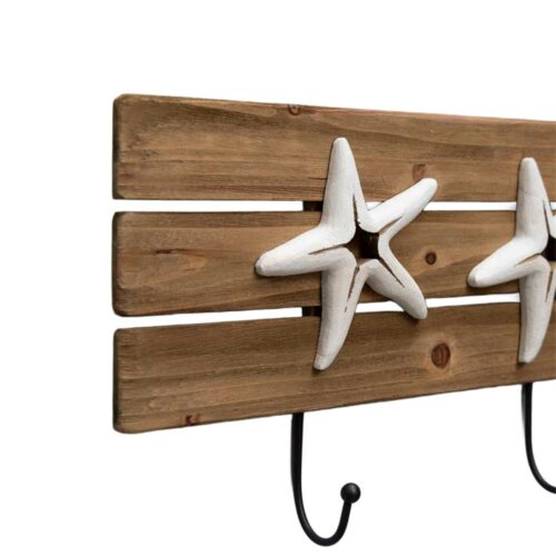 Porte manteau étoiles de mer blanches – Image 2