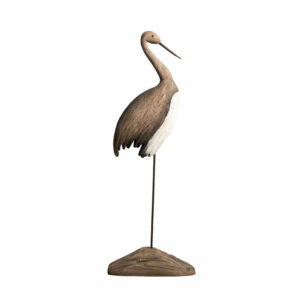 Oiseau échassier en Bois Vieilli