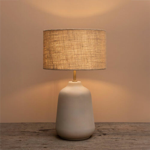 Lampe céramique et jute à poser – Image 4