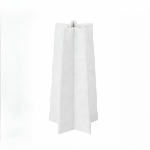 Vase étoile en porcelaine blanche