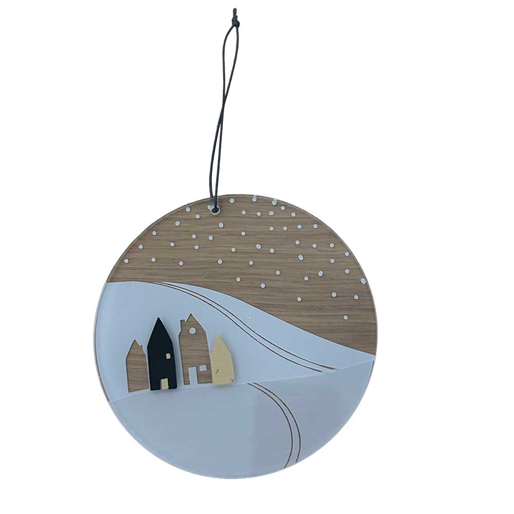 Suspension Artisanale en Verre décorée